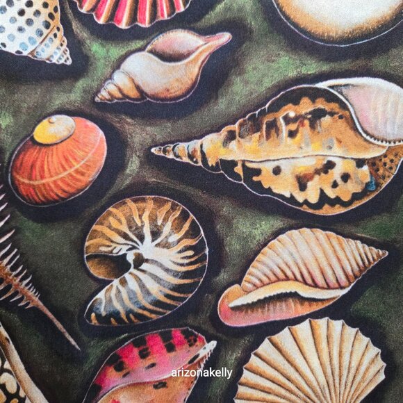 {{{RARE}}} Sergio Bustamante Silk Seashell Scarf - Picture 7 of 14